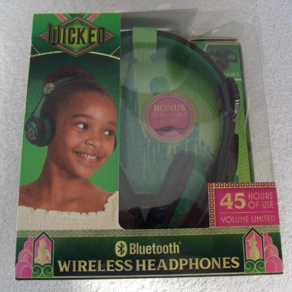Wicked  Bluetooth Wireless Headphones Headset #NIB